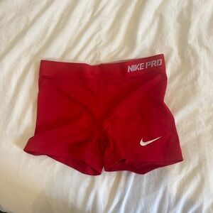 Nike pro red spandex